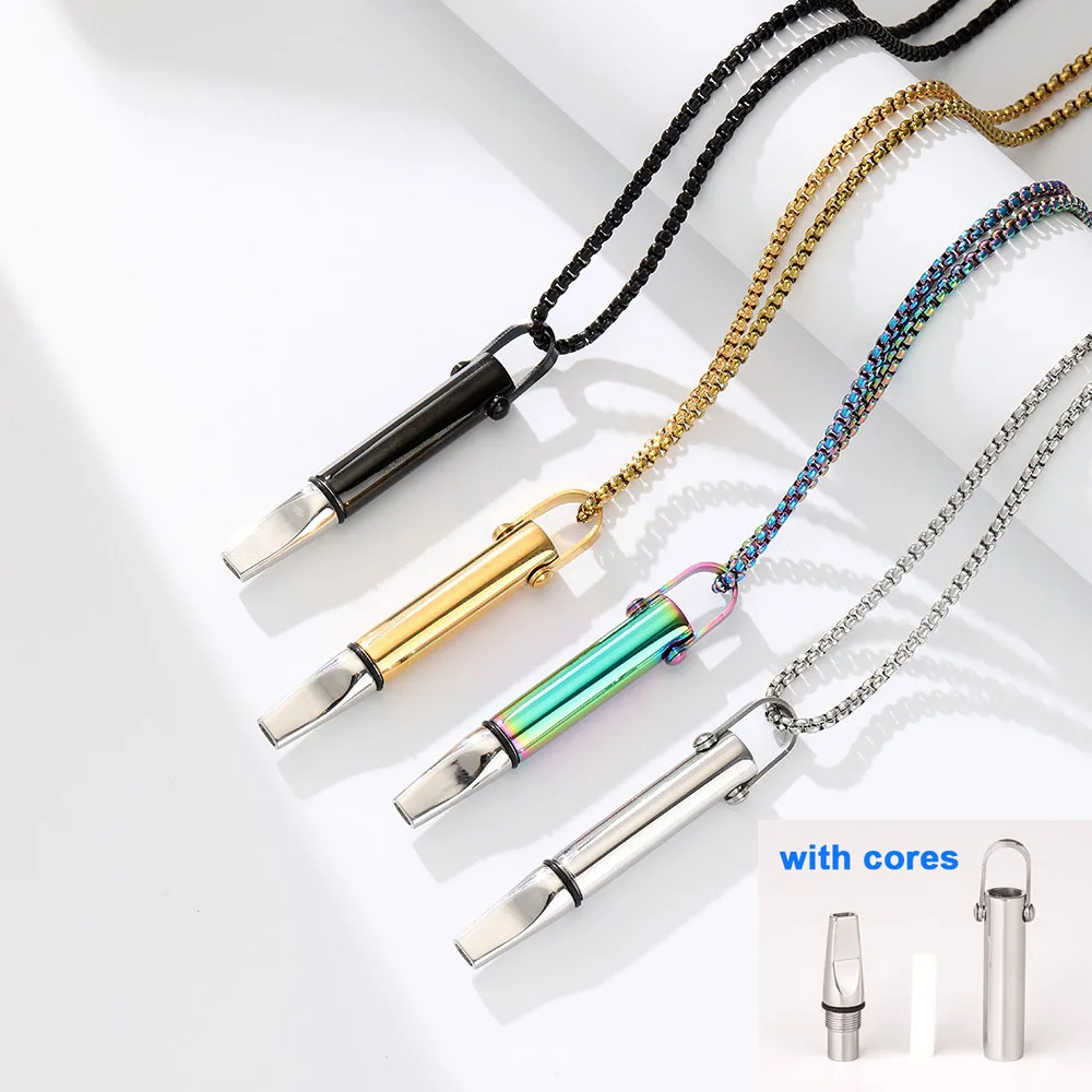 Stress Anxiety Quit Smoking Smokeless Inhaler Calming Relief Chain Breathlace Necklace Anti Vaping Mindfulness Breathing Tool