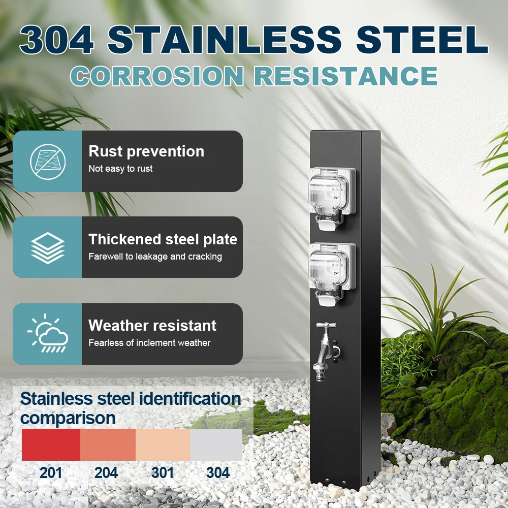 محطة طاقة بمقبس مزدوج في المخيم في الهواء الطلق مع حماية من التسرب وحقيبة مقاومة للماء IP66