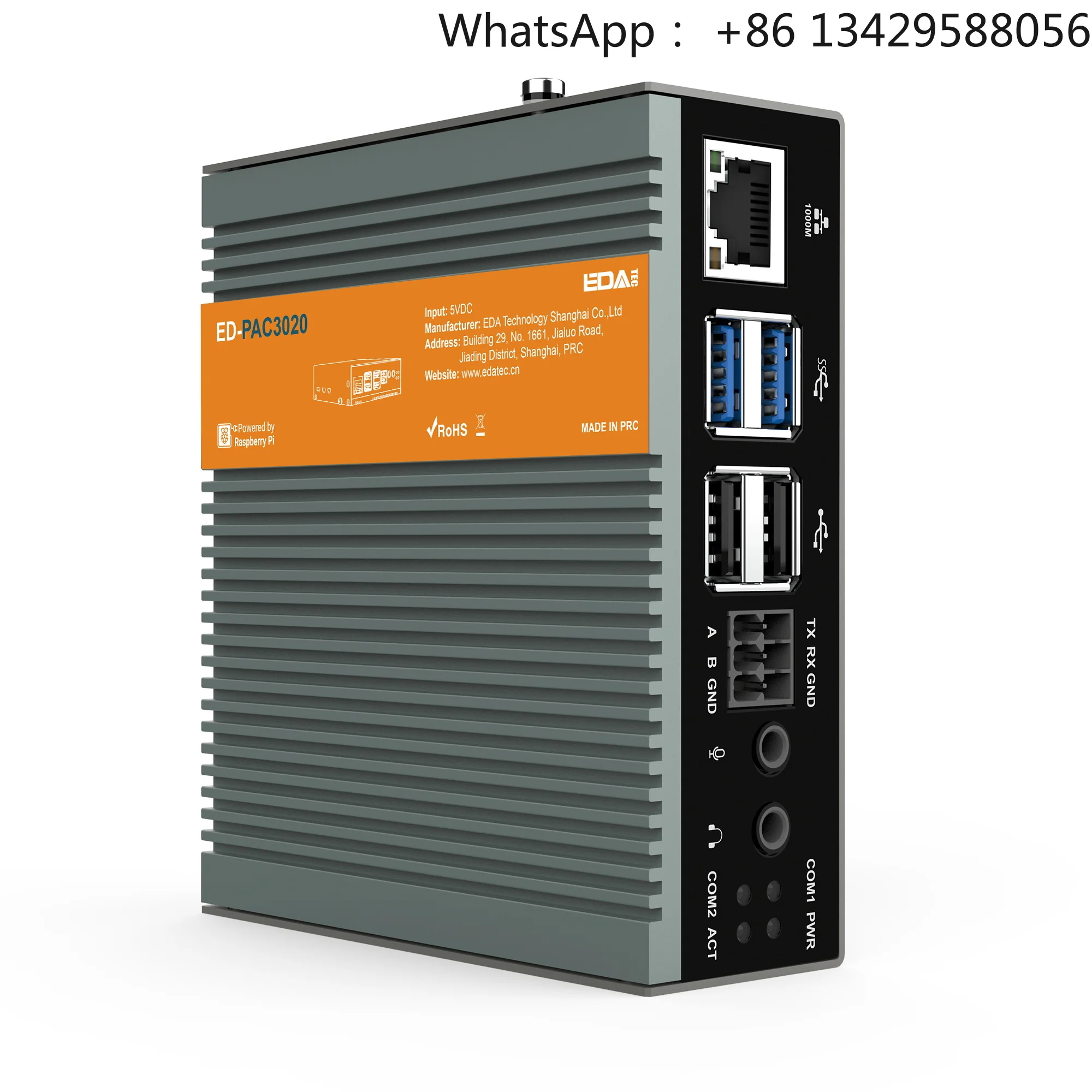 Chipboard ED-PAC3020 For Raspberry Pi CM5 BCM2712 CODESYS Control RTE, Visualization ,MQTT,OPC UA, EtherCAT, Modbus TCP Protocol
