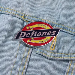High Quality Deftones Band Enamel Pin Fashion Rock Band Mix and Match Horseshoe Logo Brooch Music Badge Jewelry Accessories