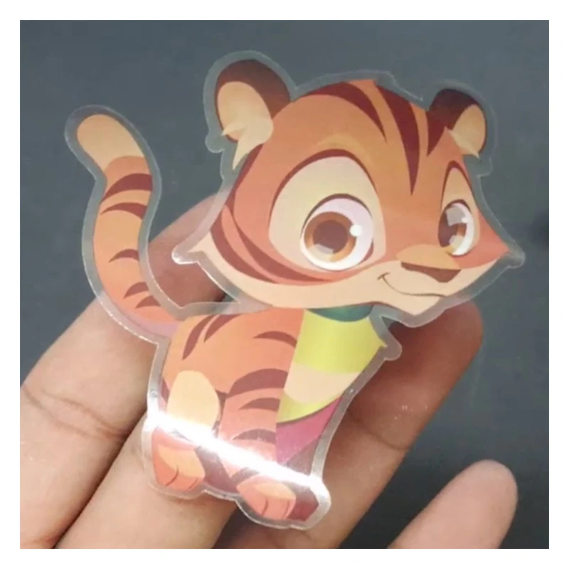 Transparante Sticker Label Voor Full Color Custom Afdrukken