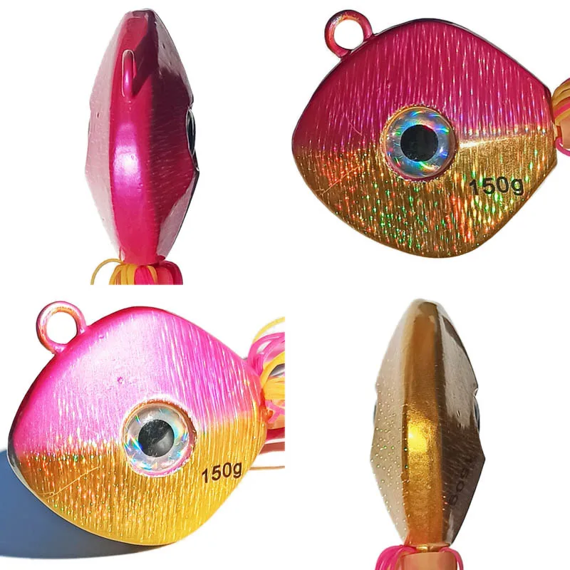 80g 100g 150g pesca kabura Slider Snapper/Sea bream Bottom jig Jig head with skirt jigging boat fishing game fishing