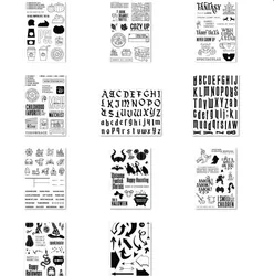 NEW English Clear Stamp Seal For DIY Scrapbooking/Photo Album Decorative Clear Stamp Sheets A6525