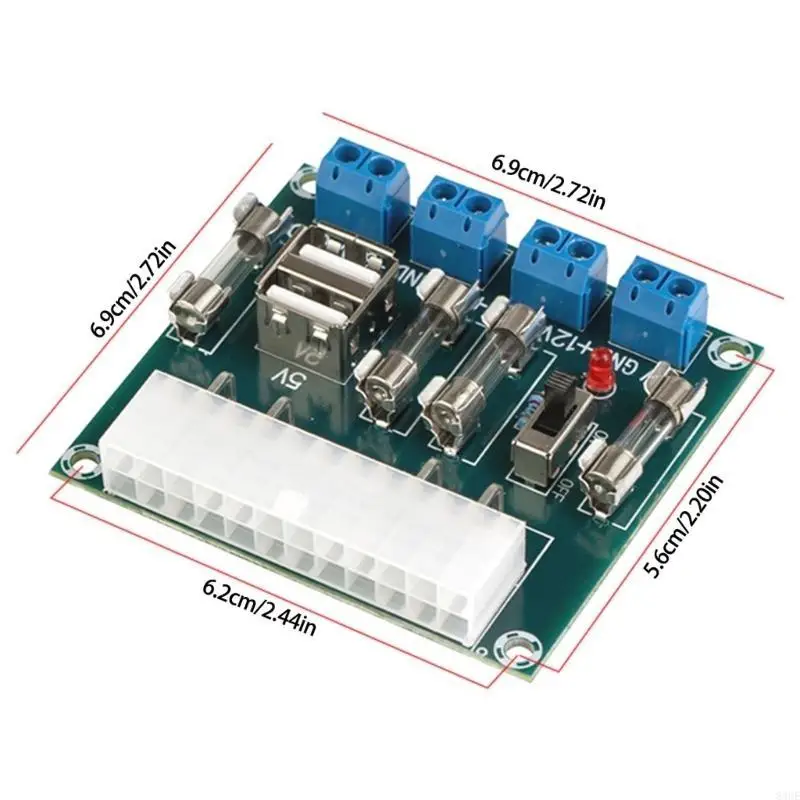 Praktische bureaubladverlensingsbord 24 -pin desktop power adapter 83ce