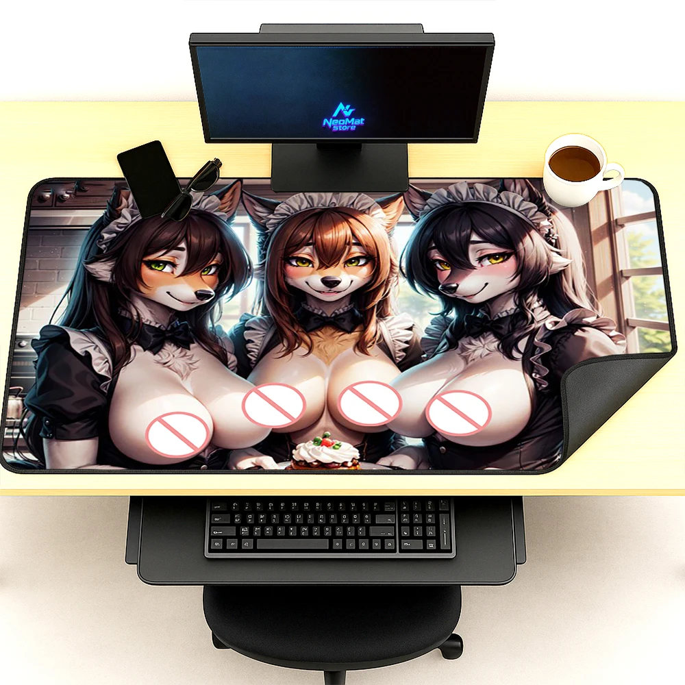 Sex Computer Pad Large Breasts Mouse Pad Hentai Anime Chest Carpet Nsfw Rug Mat Naked Desk Pad Ecchi Keyboard Mat Uncensored