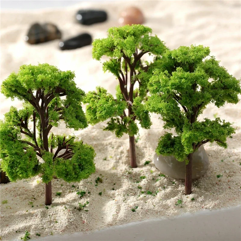 10PC Ho Scale Railroad Model Scenery Trees 9cm Train Trees 3.5 inch Landscape