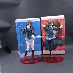 Anime K-ON！Hirasawa Yui and Akiyama Mio Uniform version Action Figure Toys 15cm