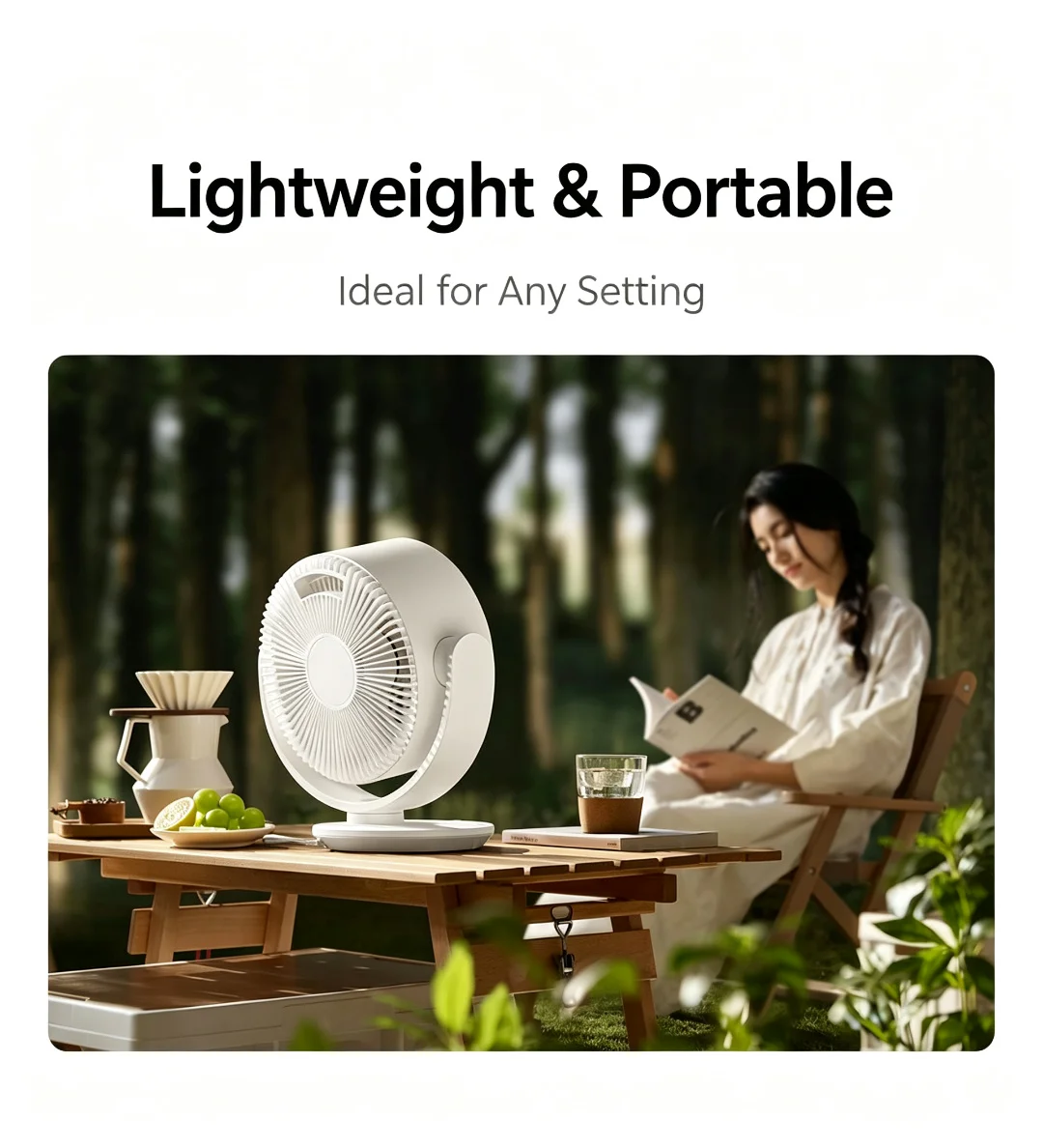 MIJIA DC Inverter Desktop Circulating Fan，Home Desktop Fans，Intelligent Three-dimensional Air Supply，Support MI HOME App CN
