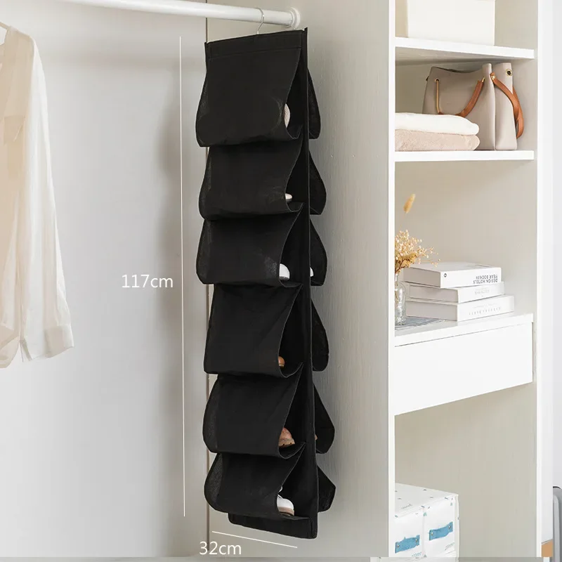 Hanging Pocket Organizer for Shoe Storage Three-dimensional Hanging Bag Shoes Organizer for Wardrobe Storage Shoes In The Closet