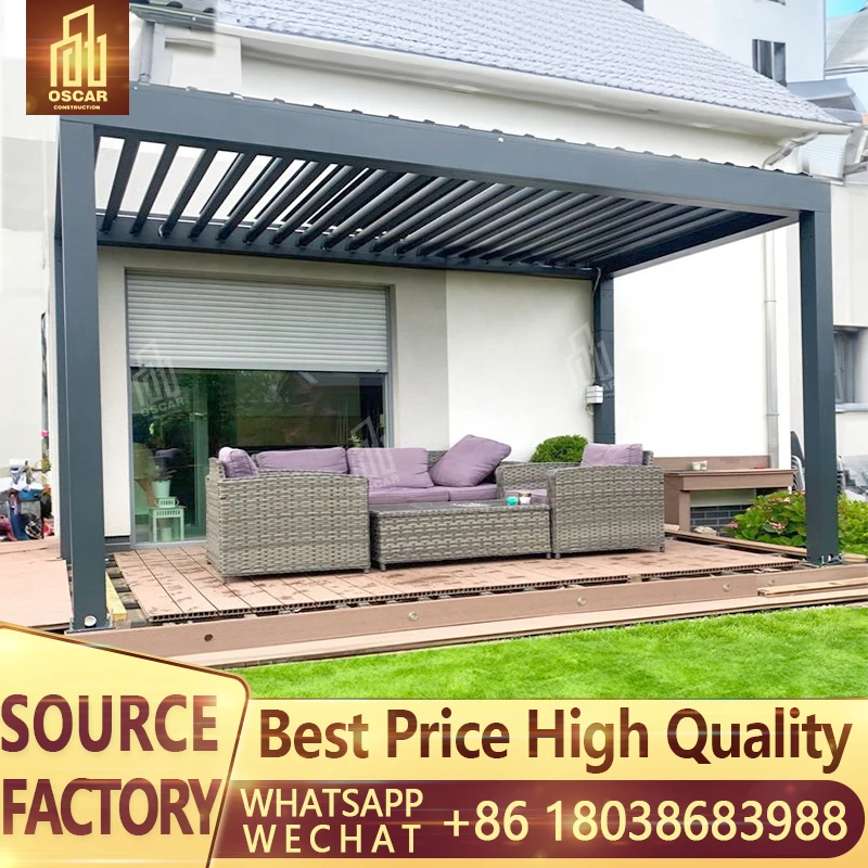 Widely Used Aluminium Deck Folding Awning Terrace Roof Pergola Retractable Awings