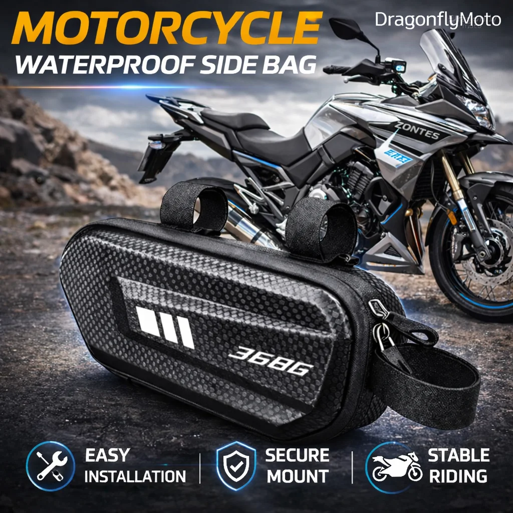 Large Capacity Motorcycle Side Bag For Zontes 368G Adventure 2025 2026 368 G Adv ZT368G Waterproof Multifunctional Storage Pouch
