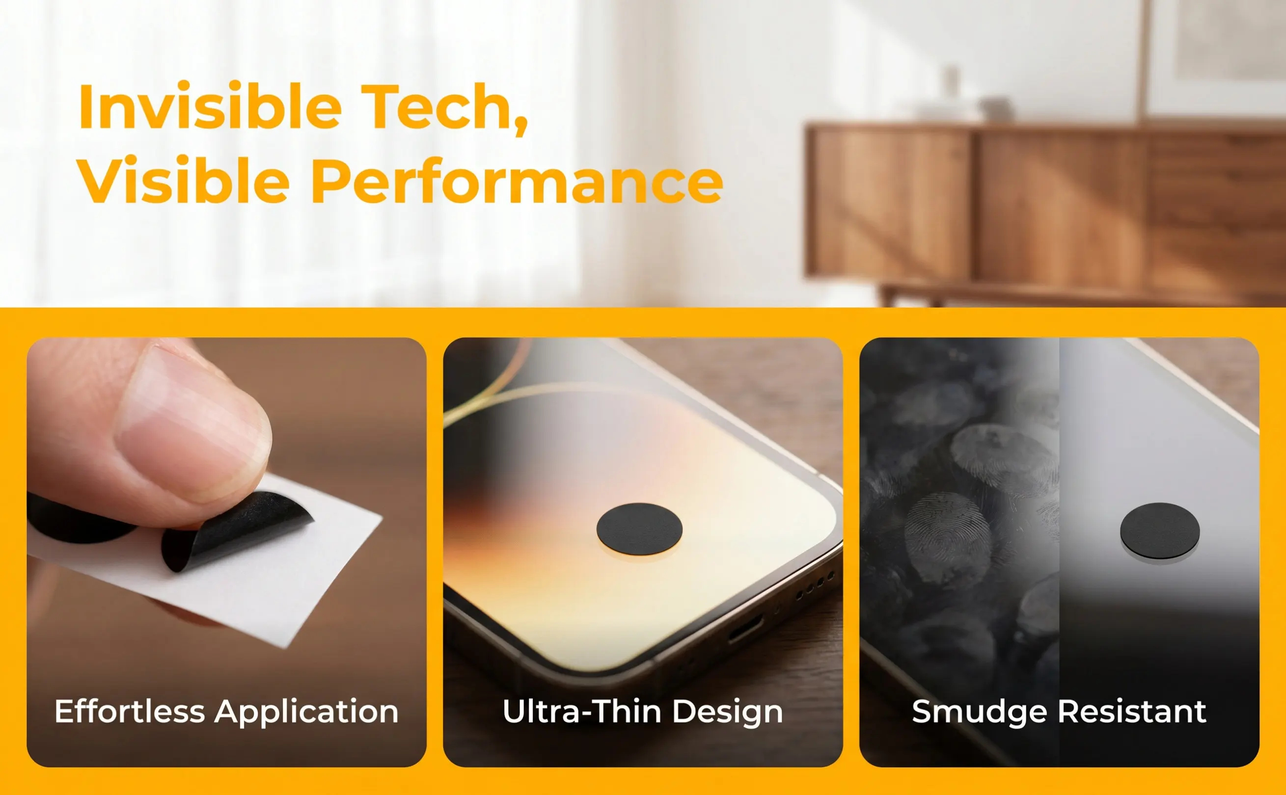 8.5mm Nano Adhesive Dot Sticker for Cell Phone Screen Clicking Secure Resistant Smooth Surface Multi Scene Reliable