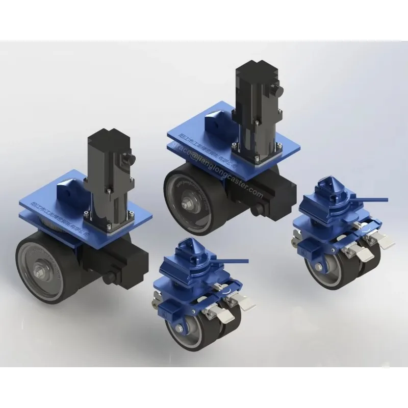 Remote Control Electric Steel Container Universal Caster 5T/10T/15T Load Capacity ISO Freight Container Pulley Mobile Platform