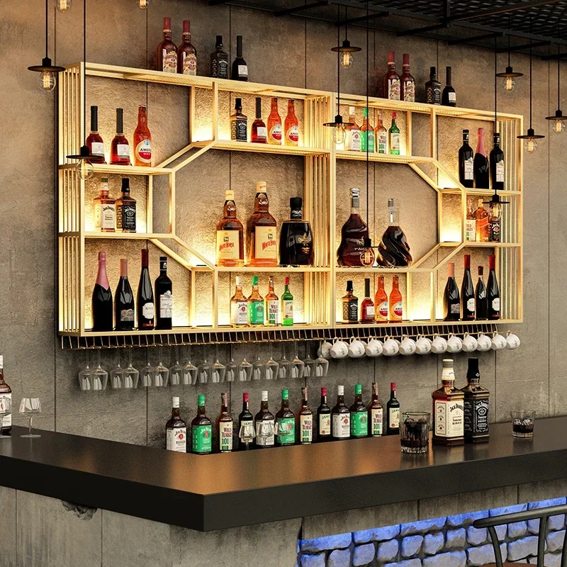 

Canteen Bar Wall Furniture Liquor Living Room Cabinet Luxury Vino Fridge Glass Showcases For Collection Wine Rack Wine Home Set