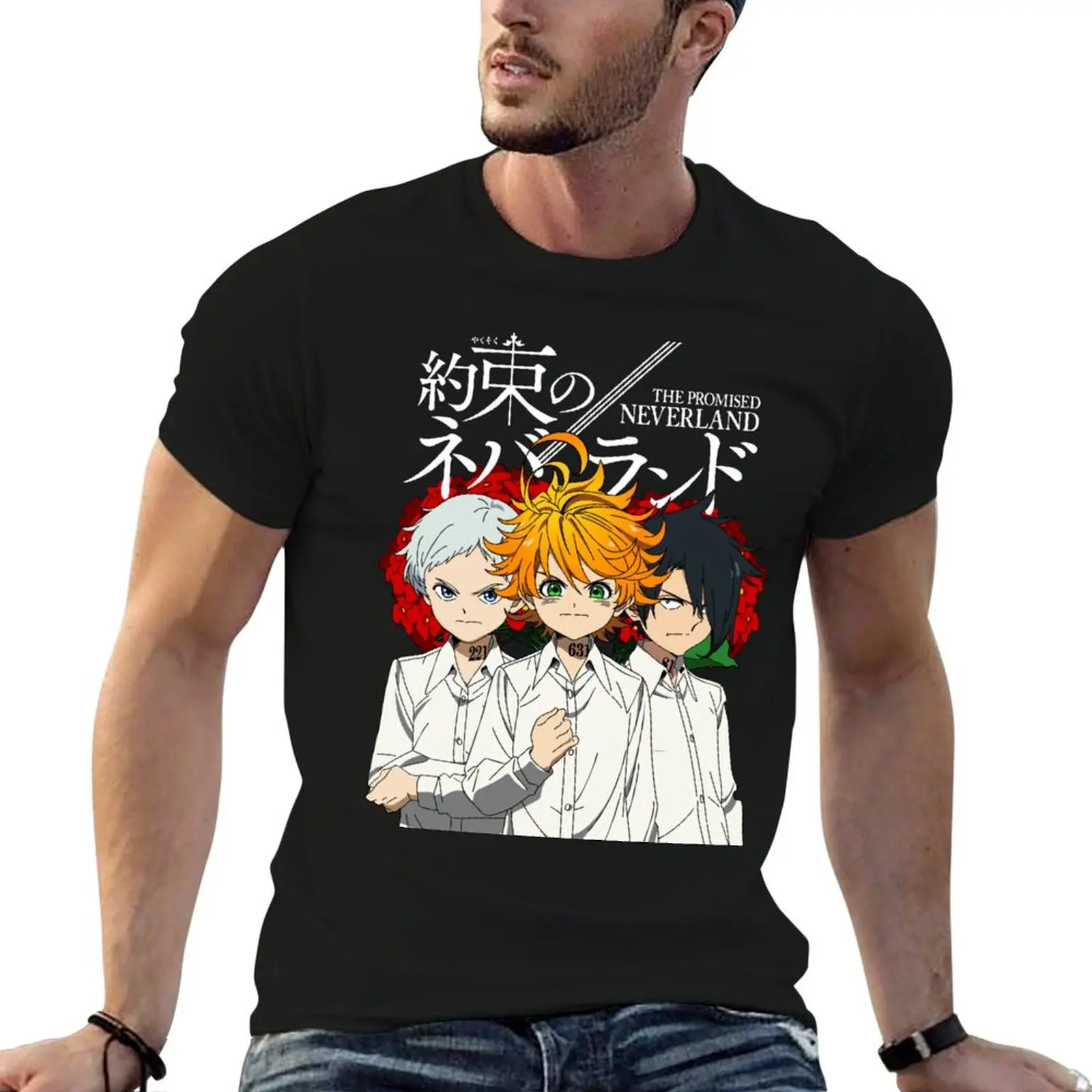 The Promised Neverland - Yakusoku no Neverland T-Shirt Work Comfort T-Shirt for Men