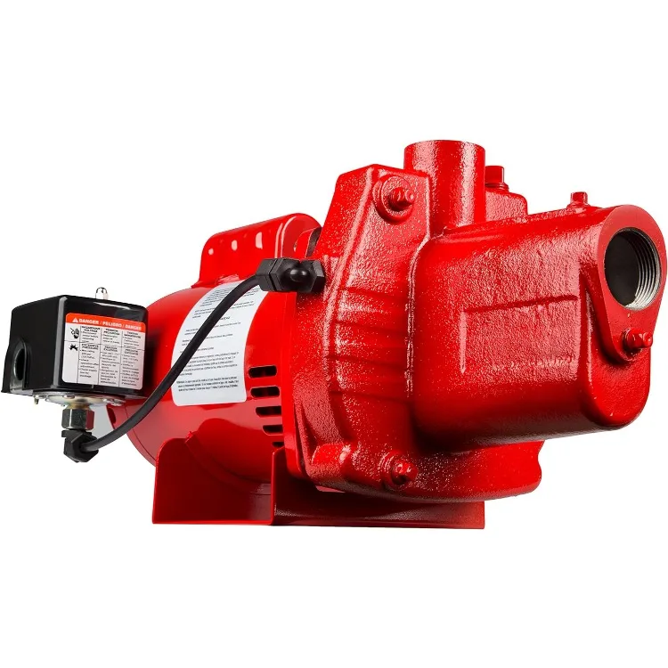 

RJS-100-PREM 1 HP, 23 GPM, 115/230 Volt, Premium Cast Iron Shallow Well Jet Pump, Red, 602208, 9.1 x 17.8 x 9.1 inches