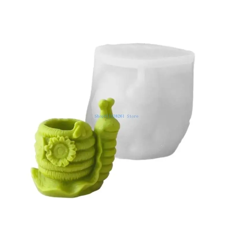 

H05E Tortoises Snails Silicone Molds, Succulents Planter Silicone Molds, Concrete Cement Silicone Mould for Epoxy Resin