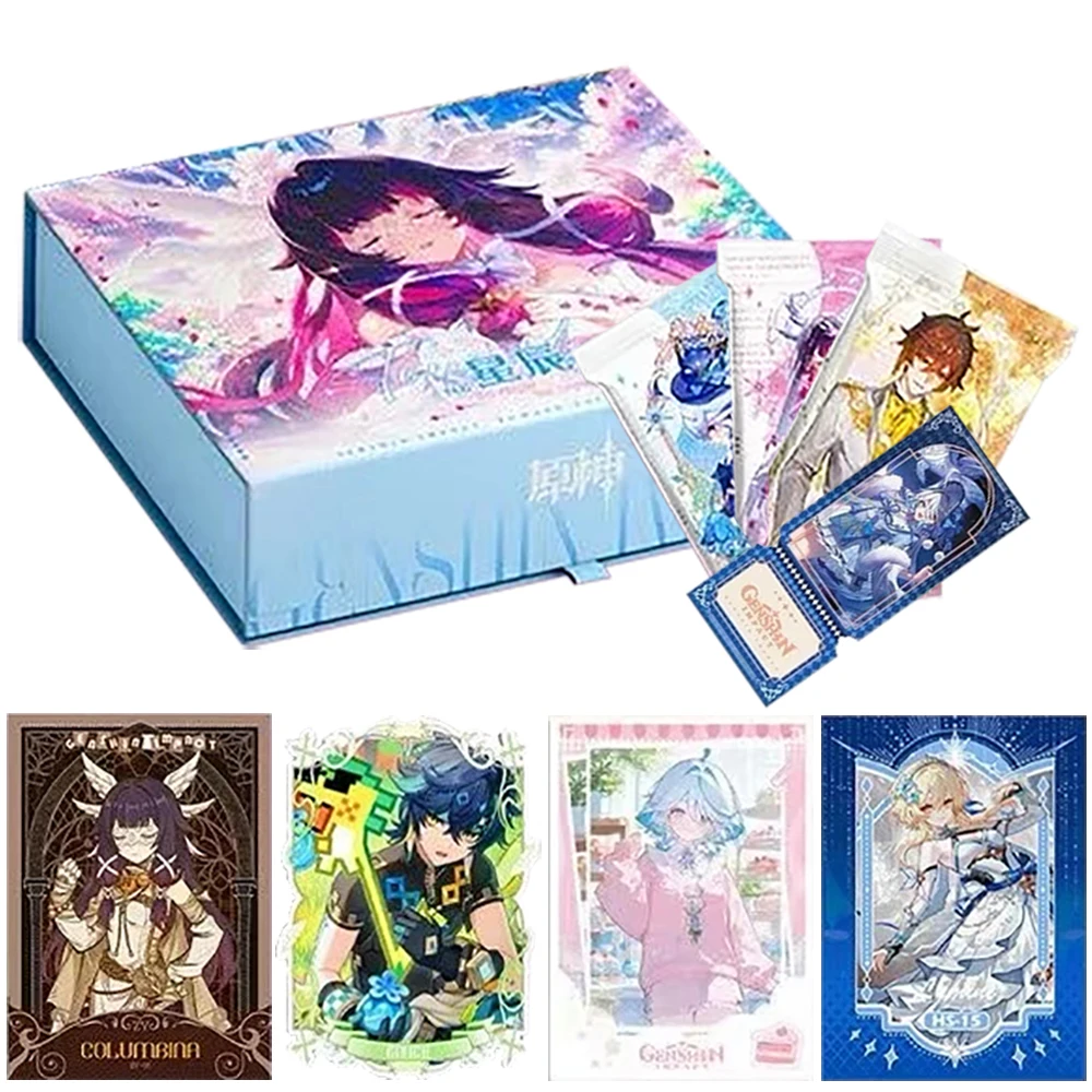 Genshin Impact Open World Adventure RPG Game Collection Card Players Cherish Christmas Surprise Gifts Character Cards Peripheral