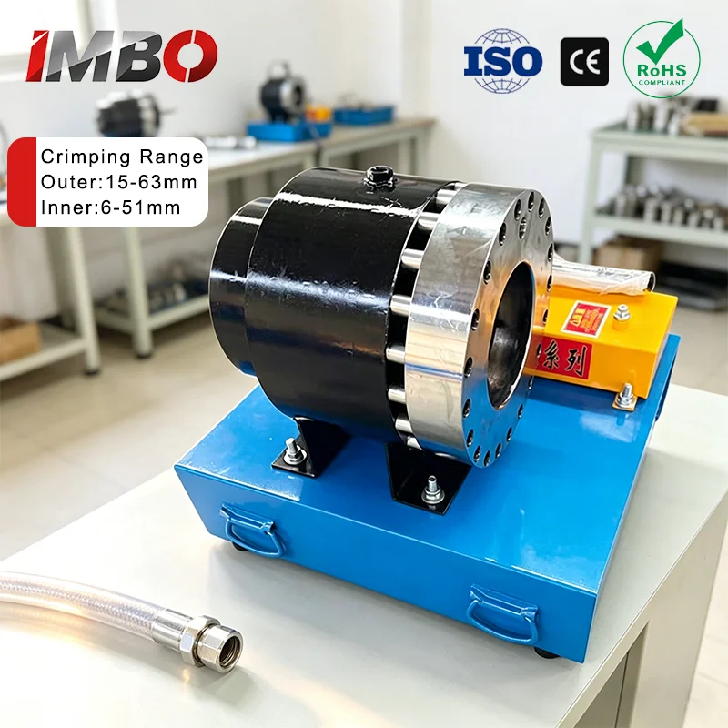 IMBO Manual steel pipe reducing machine Pipe Crimping Machine Manufactures Prensa Mangueras Hydraulic Hose Crimper Crimping