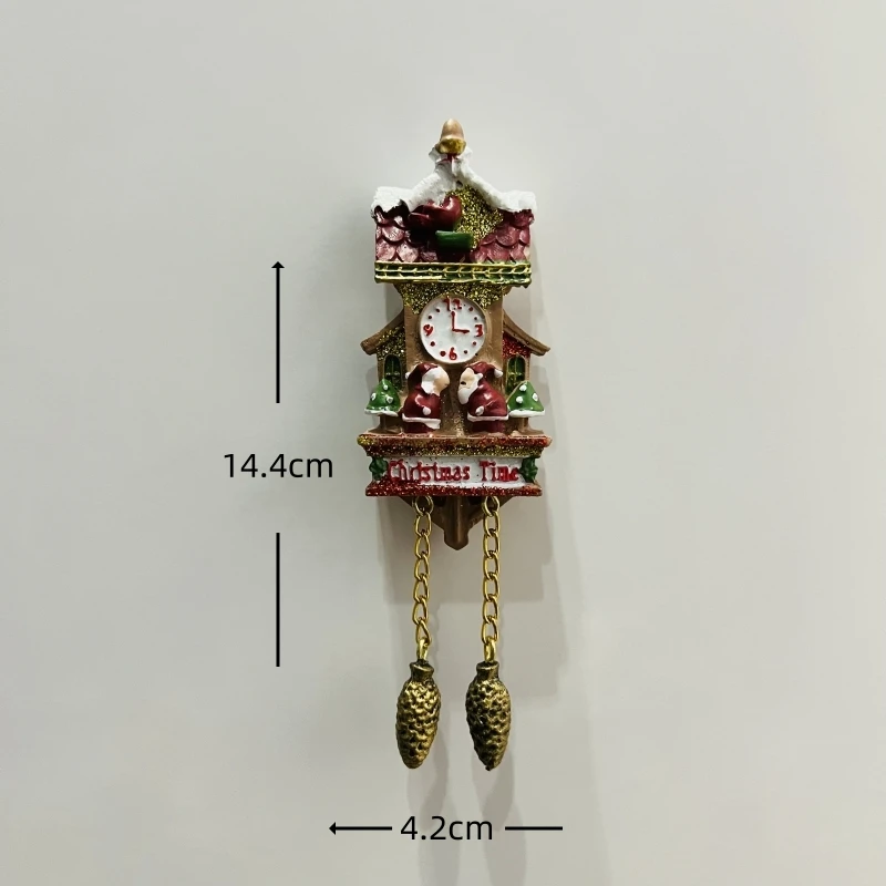 ألمانيا، سويسرا، النمسا، مونيخ، شوارزولد، ساعة الوقواق، مجسمة ثلاثية الأبعاد، هدايا تذكارية للسياحة، مغناطيس الثلاجة #4