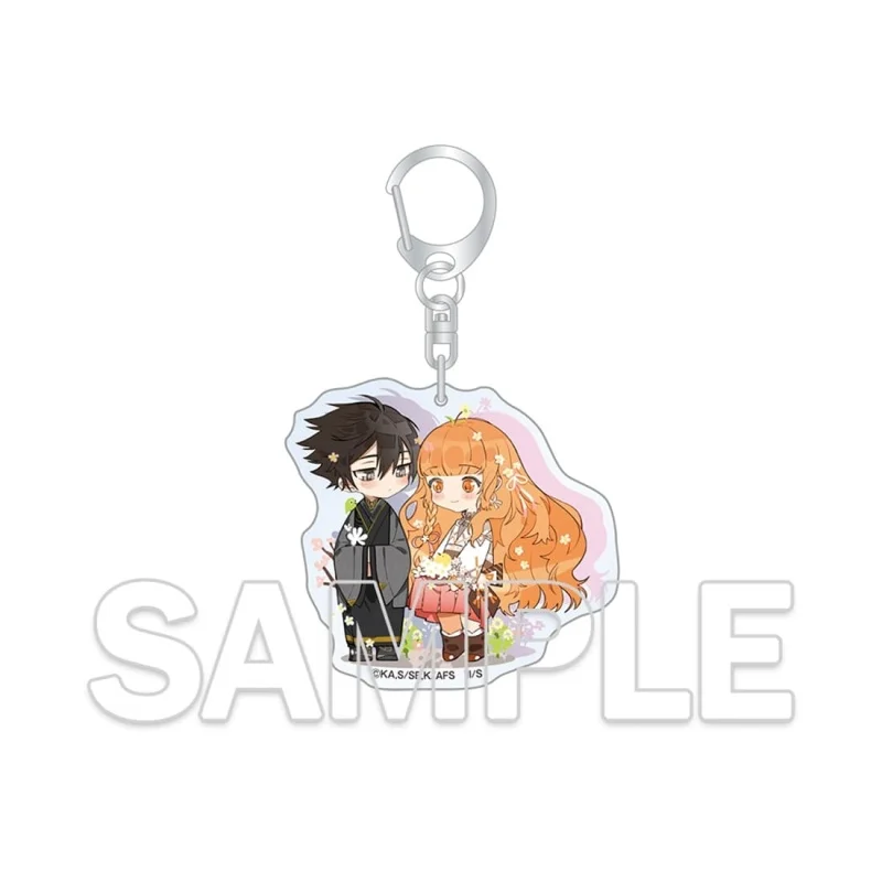 Anime Agents of the Four Seasons Rosei Kantsubaki Hinagiku Hanano Acrylic Pendant Keychains Bag Decorations