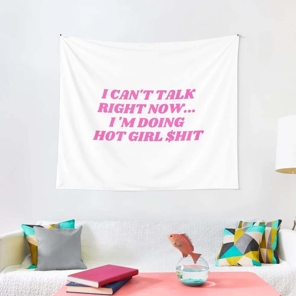 

I can't talk right now I 'm doinghot girl $hit Tapestry Anime Decor House Decorations Wallpaper Bedroom Tapestry