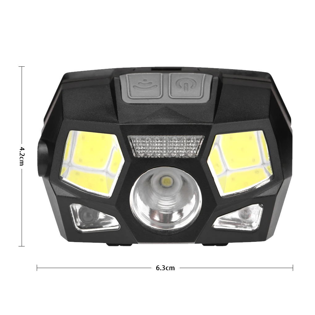 1300 Lumens Headlight USB LED Rechargeable Waterproof Head Torch Head Lamp Fishing Hunting Camping Headlamp