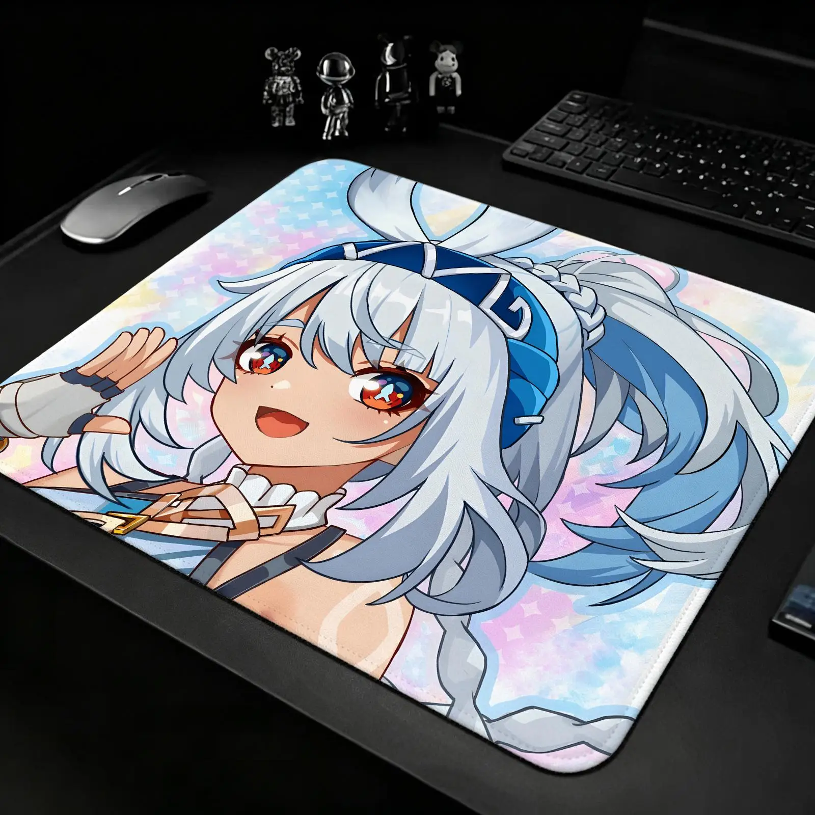 S/M/L Gaming Mat,Reinforced Stitched Edge,Genshin Impact MualaniPortable Non‑Slip Pad for Laptop Office & E‑Sports Game Play