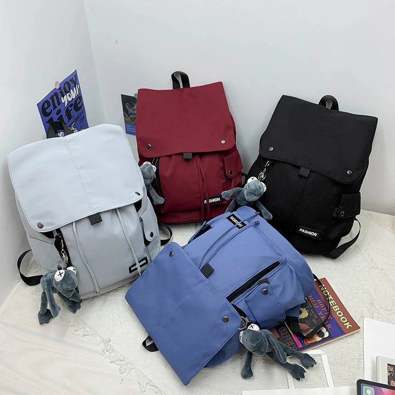 Mochila de viagem de nylon para homens e mulheres, mochila escolar, bolsa portátil, legal, na moda, estudante, menino, menina, senhora, menina, moda, novo