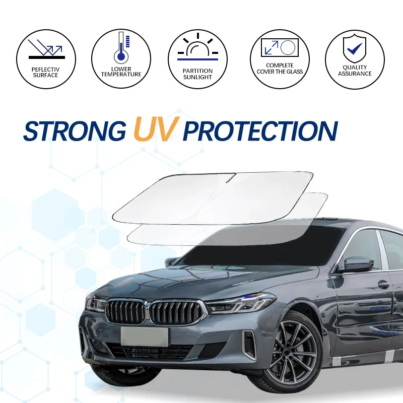 

Windshield Sun Shade For BMW 6 Series 640i E63 E64 F06 F13 Sunshade Sun Visor Protector Foldable Blocks UV Rays Keep Car Cooler