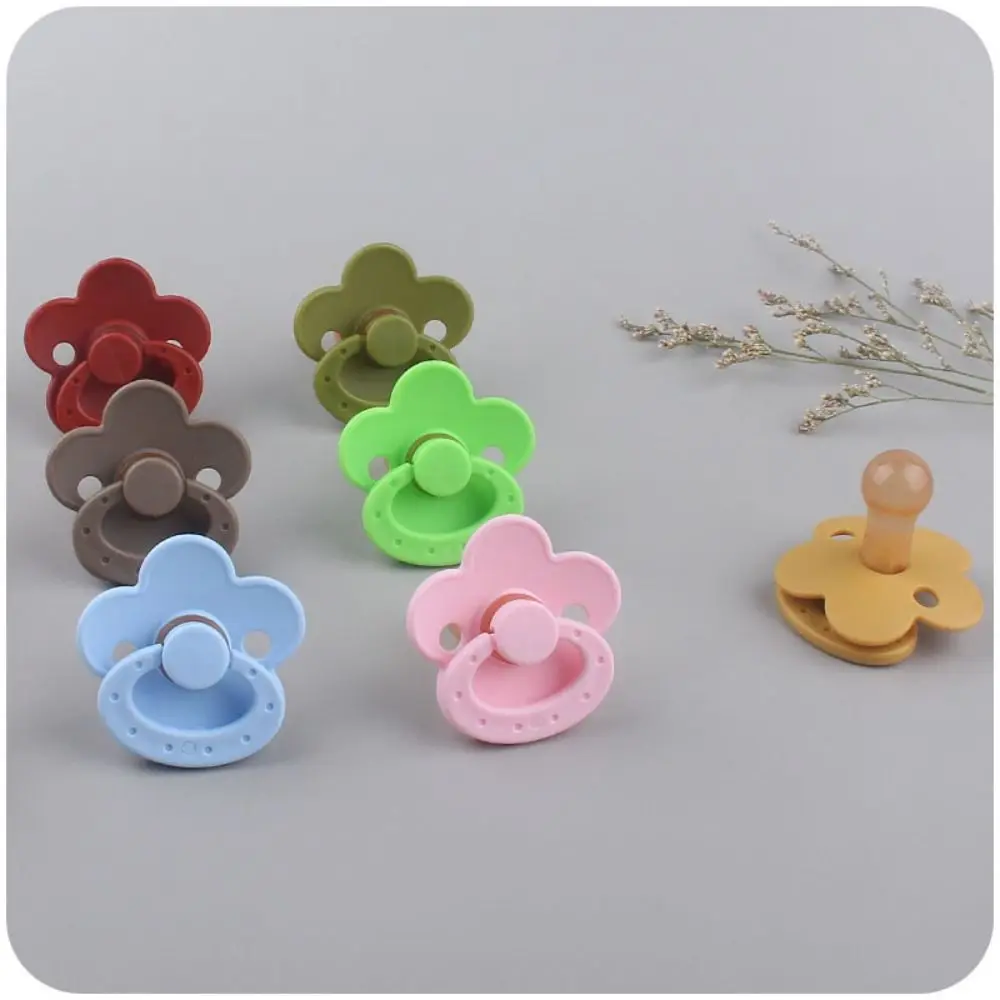 Simpatico fiore a forma di ciuccio per bambini dentifricio giocattolo accessori per allattamento capezzolo per bambini BPA gratuito in silicone neonato succhietto per bambini