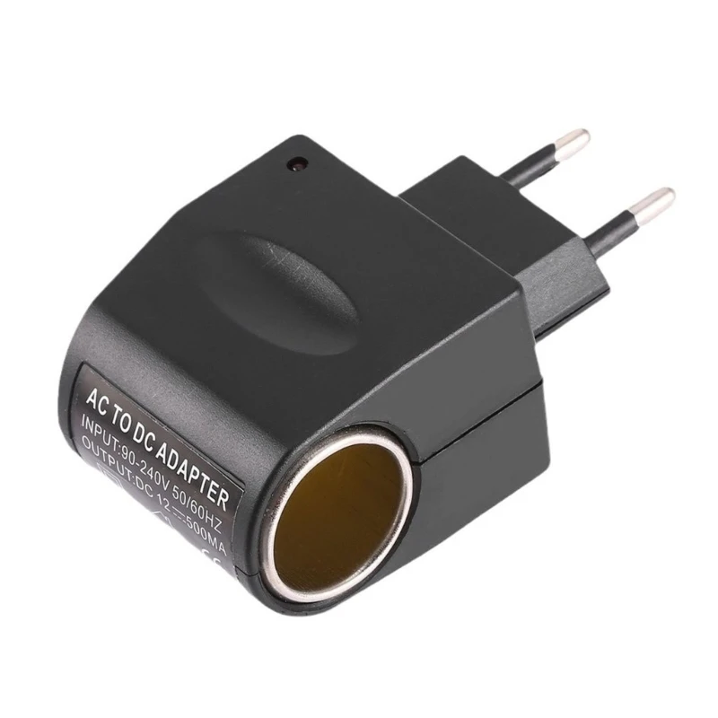  220V to 12V Car Power Converter Adapter to Wall Plug 500mA/1000mA Vehicle