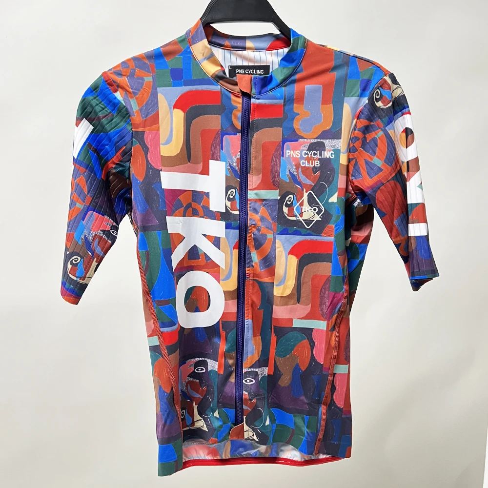 Men Cycling Jersey Pro Team TKO High Quality Short Sleeve PNS Cycling Jersey Maillot Ciclismo Hombre MTB Road Bike Shirts Tops