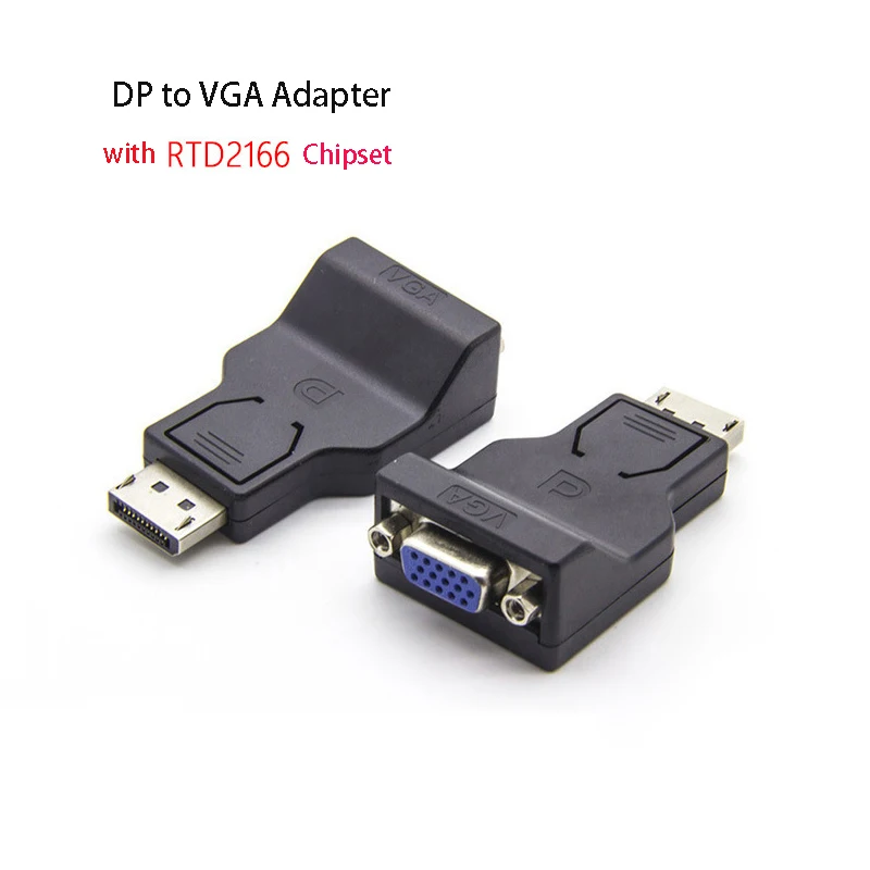 DP to VGA Converter Graphics Card Video DisplayPort Adapter Extend Cable Splitter for PC Computer Laptop Monitor Connect Plug
