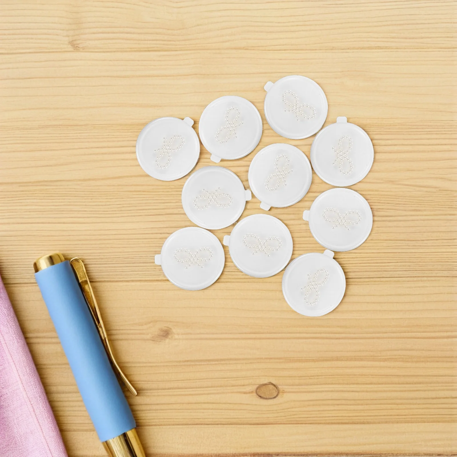 

20Pcs Bow Wax Seal Stickers Faux Pearl Self Adhesive for Wedding Invitations Envelopes Cards Scrapbooking Decorative Seal