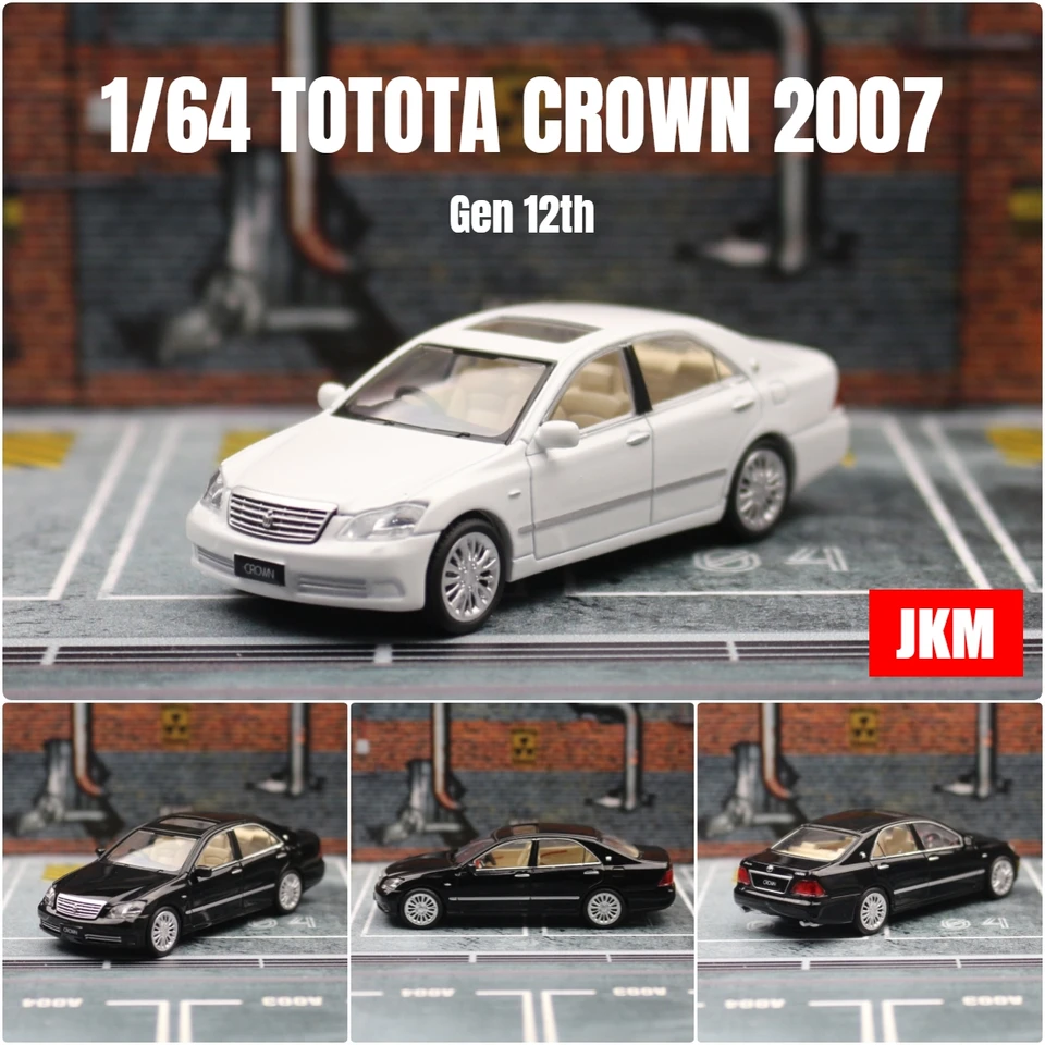 1/64 TOYOTA Crown Gen 12th 2007 Sedan Miniature Model JKM 1:64
