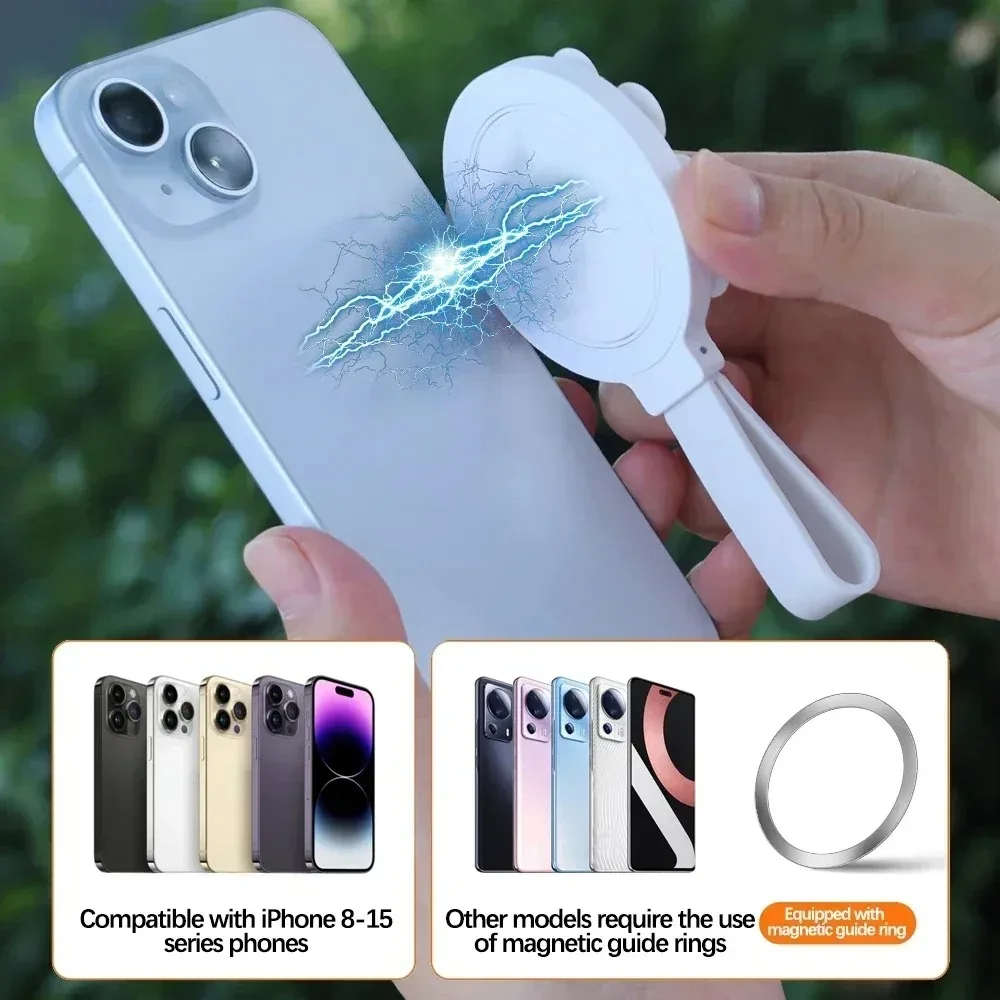 Multifunktionaler magnetischer Telefonhalter mit Silikon-Saugnapf, tragbarer Hand-Personenständer für Magsafe iPhone 16–12 Halterung – Detail 16