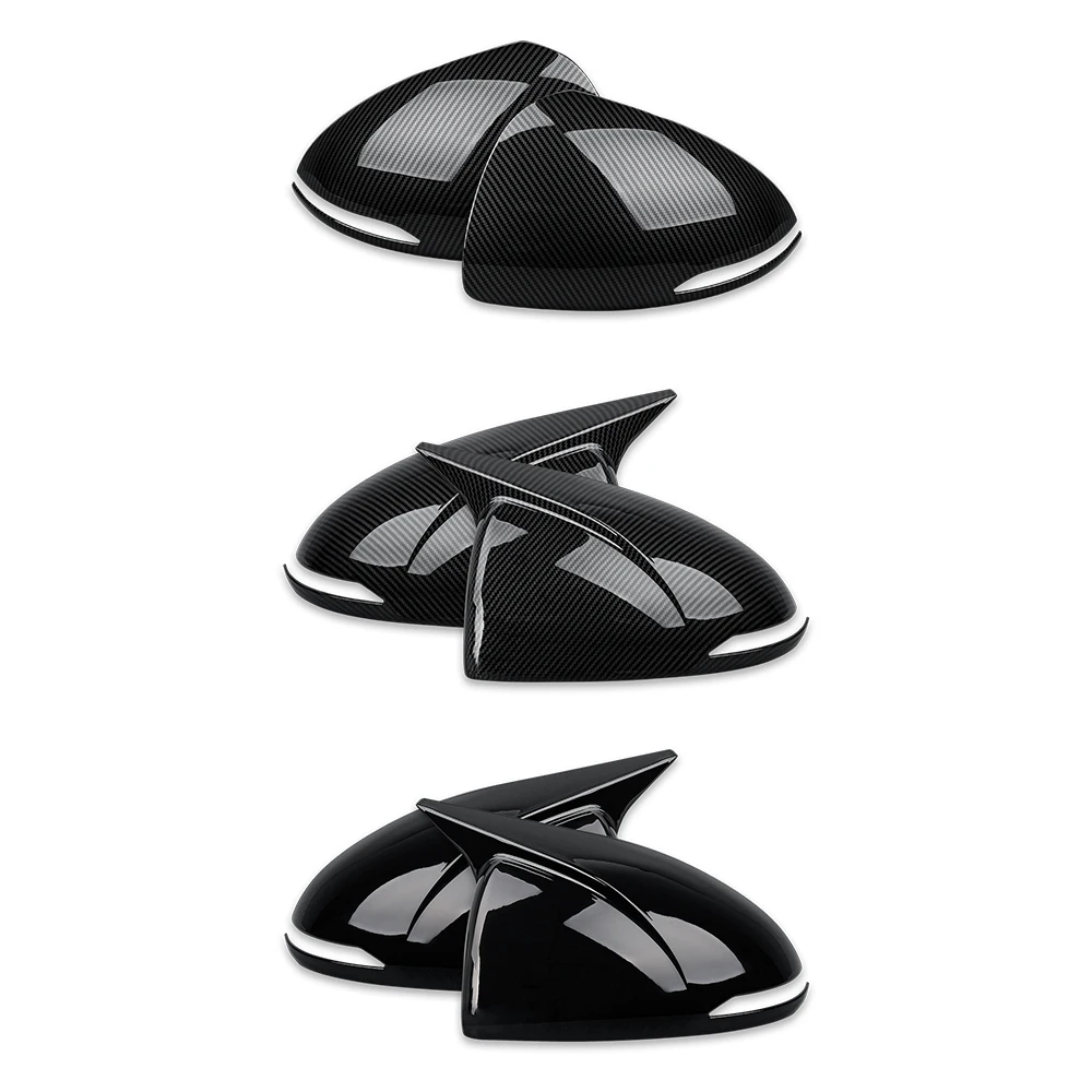 

2Pcs ABS Carbon Fiber Side Mirror Cover Frame Decorative Trim For Hyundai Sonata DN8 2021 2022 2023 2024 LHD/RHD Accessories