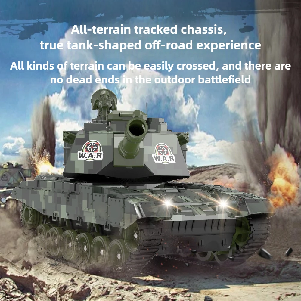 รถถังบังคับวิทยุ JJRC ยิงระเบิดน้ำ รถถังจำลองบังคับวิทยุ รถถังต่อสู้บังคับวิทยุ 2.4G รถบังคับวิทยุไฟฟ้า ของเล่นรถบังคับวิทยุ ของขวัญ