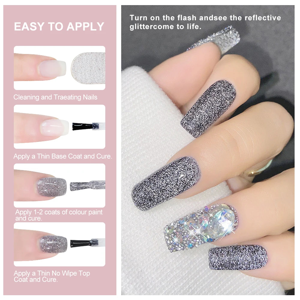 LIMEGIRL Glitter Color Gel Nail Polish 9 PCS Agile Starlight Gel Nail Polish Summer Xingchen Art DIY Manicure Gift for Art Women