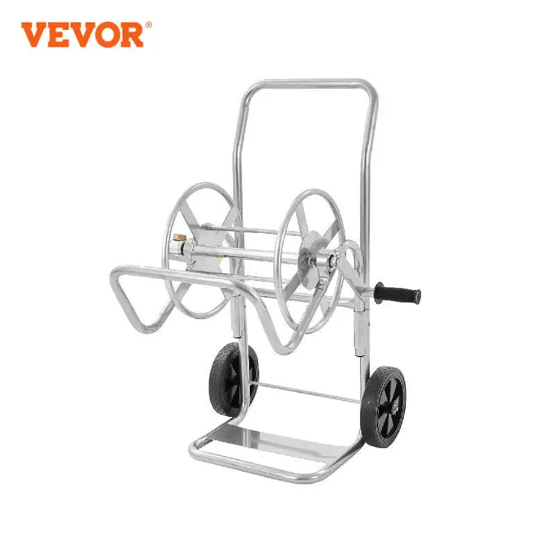 

VEVOR Hose Reel Cart, Garden Water Hose Carts Mobile Tools with Wheels, Heavy Duty Powder-coated Steel Outdoor Planting for Gar