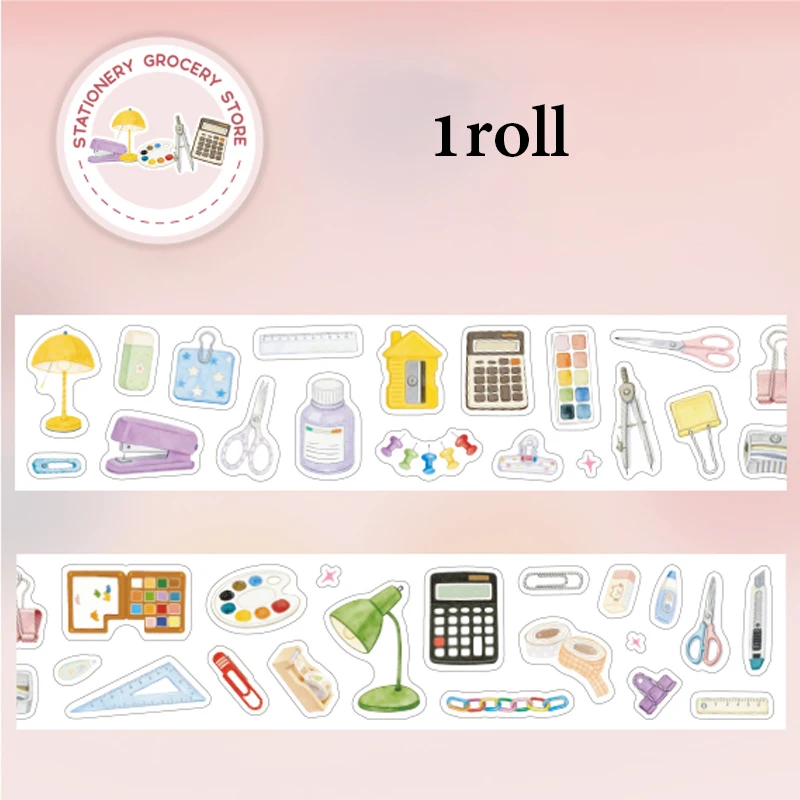 Mr. Paper 200cm/Roll Washi Tape Kantoorartikelen Gestanste Sticker Tape voor Journal Scrapbooking DIY Dagboek Kalender Albums Decoratie