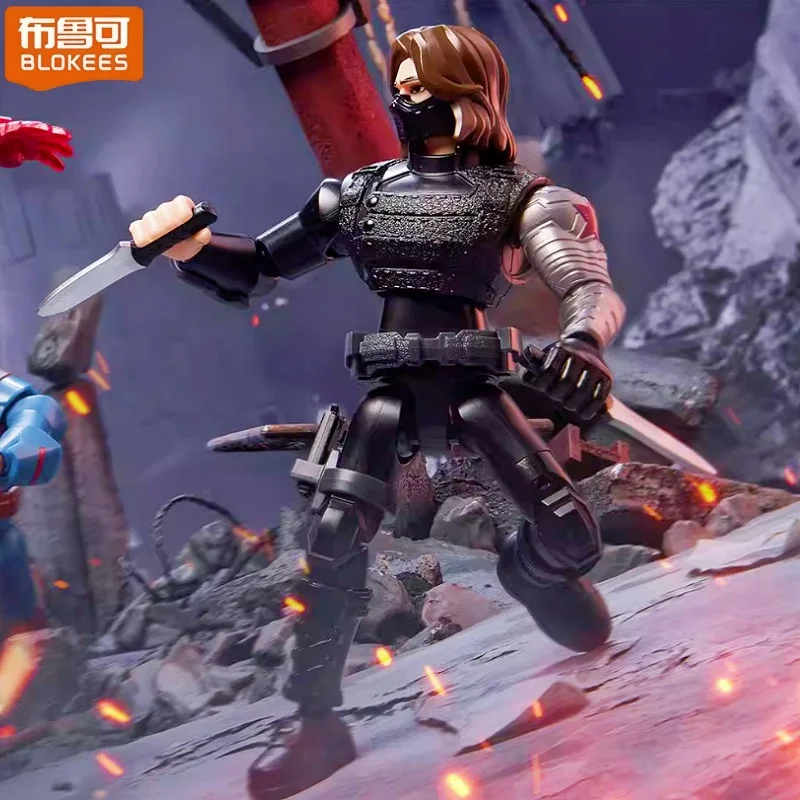 ตัวต่อ Blokees Marvel ไอรอนแมน รุ่นที่ 4 ของเล่นประกอบร่าง แอคชั่นฟิกเกอร์ ตัวต่อแบบประกอบเอง ของเล่นเด็ก ตัวต่อตกแต่งโต๊ะทำงาน