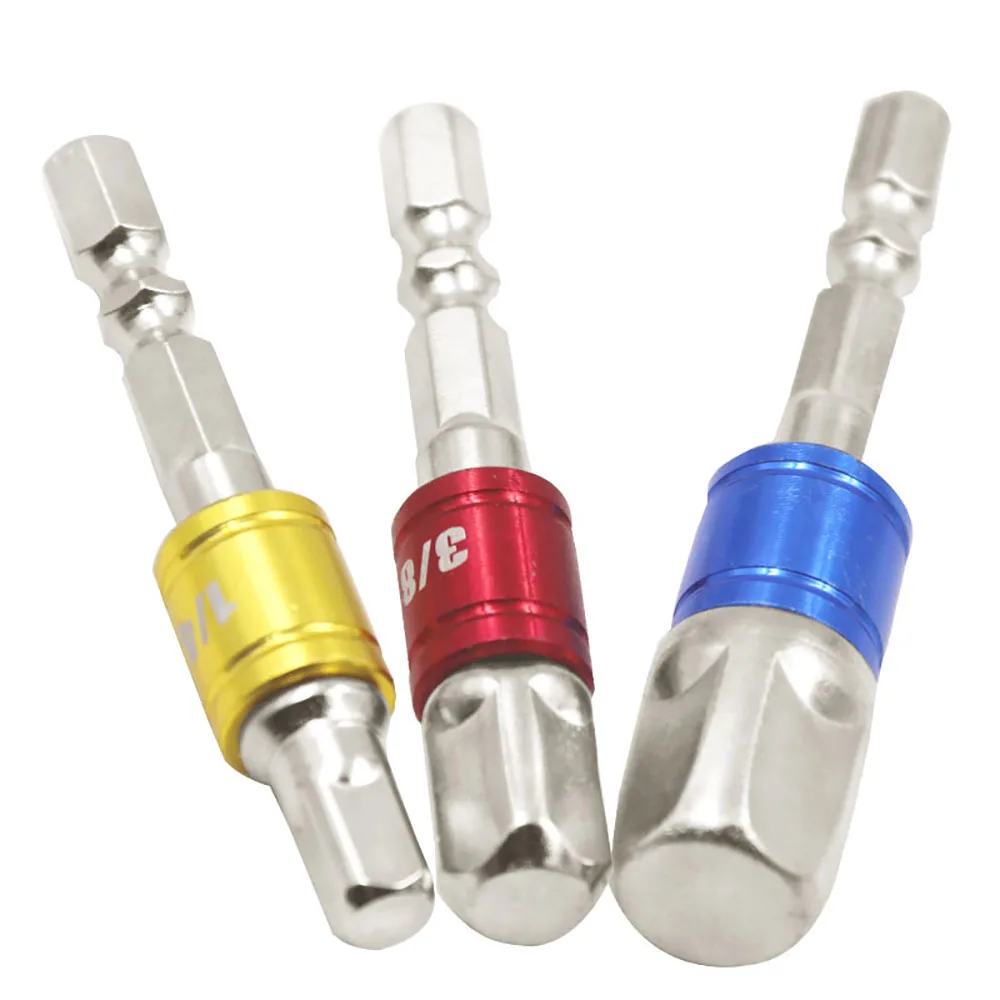 1 Máy Tính Chrome Vanadium Ổ Cắm Adapter Chuôi Lục Giác 1/4 "3/8" 1/2 "Nối Dài Khoan Lái Xe điện Khoan Đầu