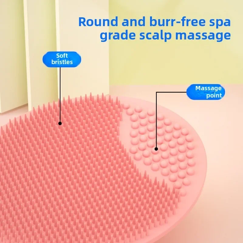 ‌ Brosse de massage du cuir chevelu en silicone – Shampoing 2 en 1 et nettoyant pour le visage, exfoliant pour peaux sensibles/soin des cheveux