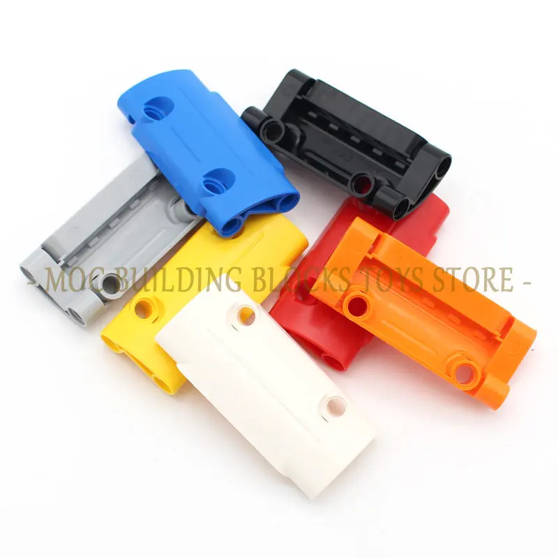 10pcs/bag Technology 24119 Curved 7x3 with 2 Pin Holes through Panel Surface Brick Building Blocks Parts Mechanical Accessories