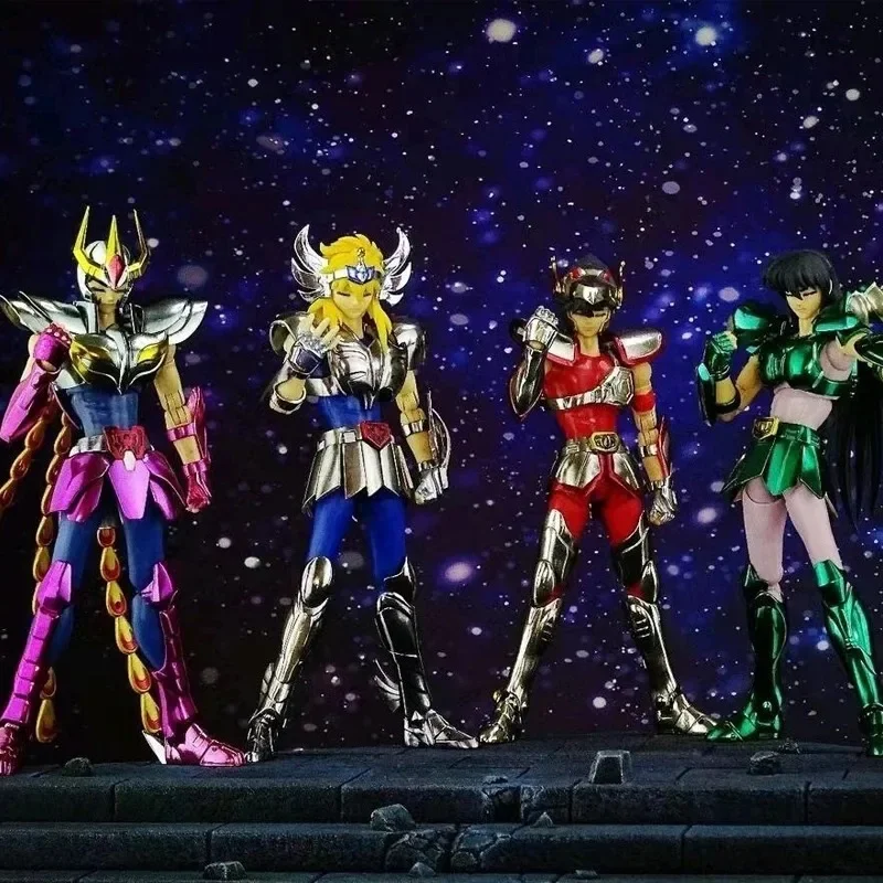 Em estoque modelo gt saint seiya mito pano ex pegasus dragão shiryu hyoga cygnus andromeda shun phoenix ikki v1 figura de ação