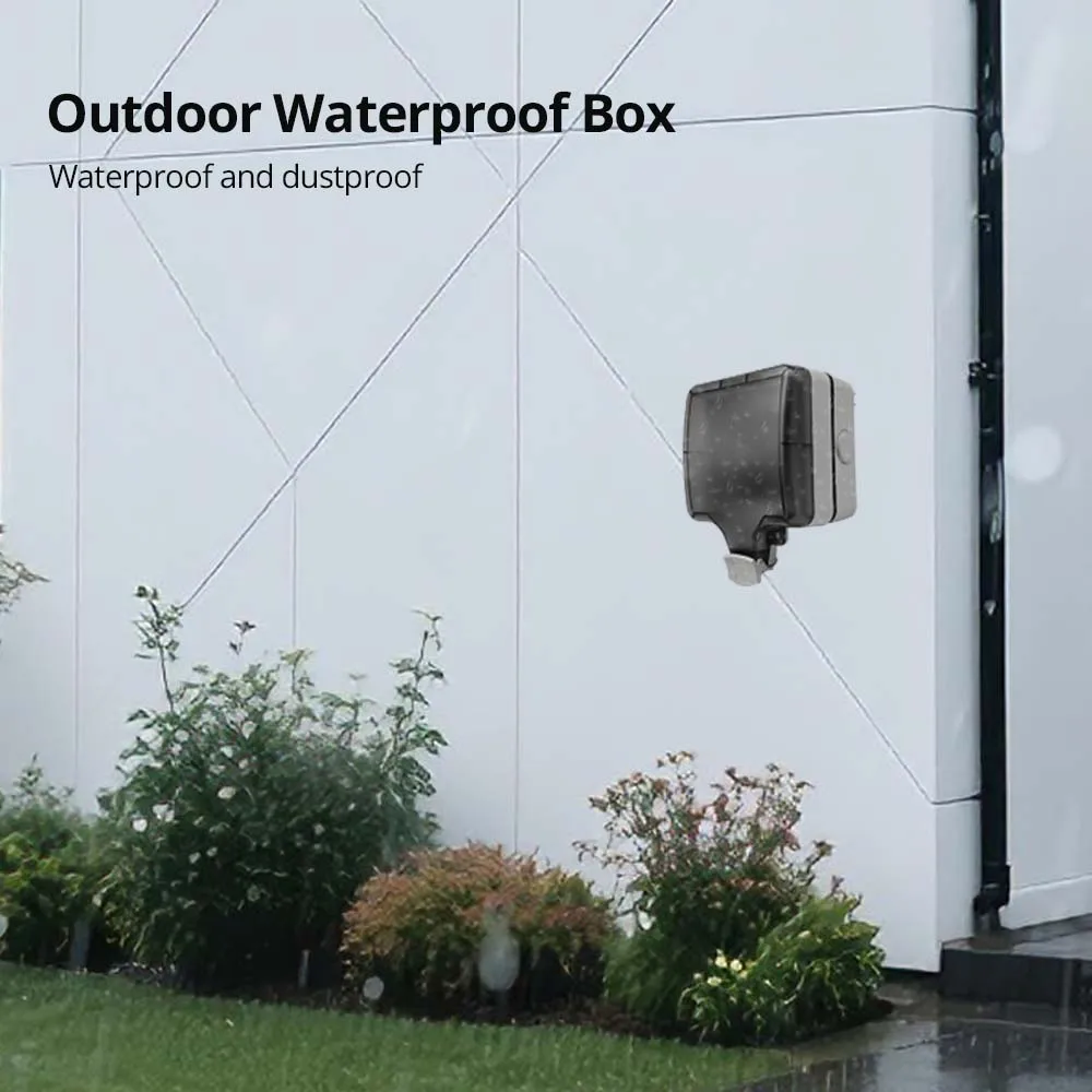 Wallpad IP66 Dustproof Waterproof Outdoor Box For Wall Switch And Socket Outside For Home Garden 86 146 172 Type