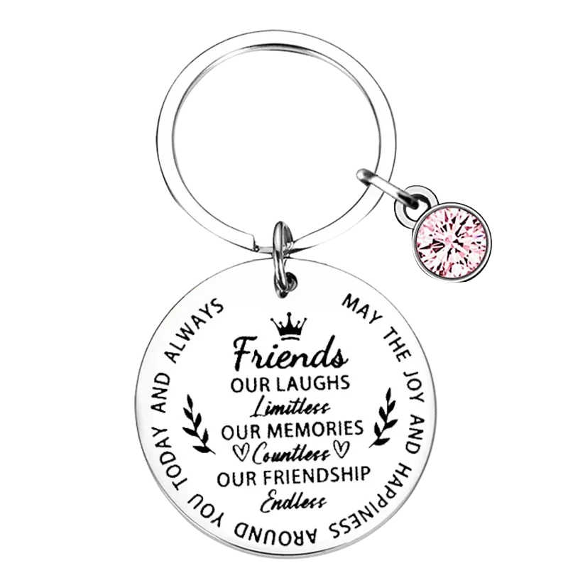 Charm Best Friend Keychain Pendant friendship soul sister Key Chains our laughs are limitless