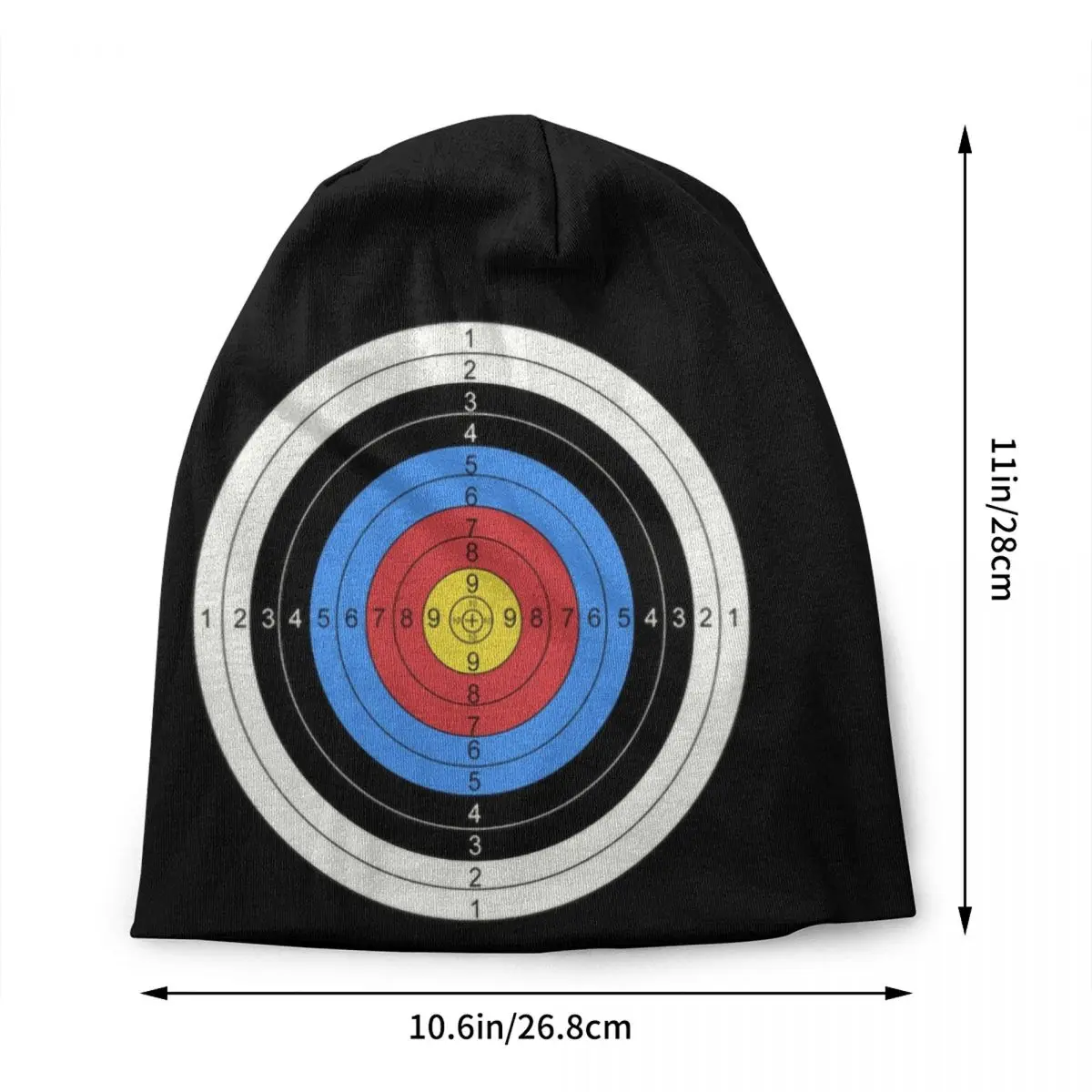 Archery And Gun Range Target Practice Graphic Bonnet Hat Knit Hats Unisex Archer Bow Hunting Sport Winter Warm Beanies Cap